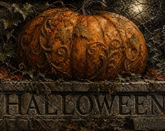 40 Halloween Coloring Book PDF, Gothic Adult Pages, Instant Download