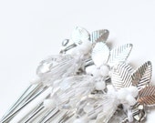 Silver Bridal Hair Comb