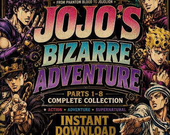 JoJo's Bizarre Adventure Manga Parts 1-8 Complete Collection (PDF Download)