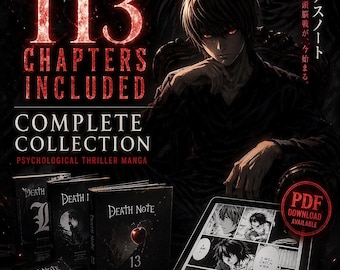 Death Note Manga PDF | Complete Collection | Psychological Thriller Manga | Full Chapters | Instant Download