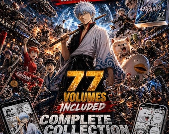 Gintama Manga PDF Bundle | Complete Collection | Action Comedy Samurai Manga | Instant Download