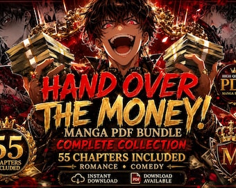 Hand Over the Money! Manga PDF Bundle | Romance Comedy (Digital Download)