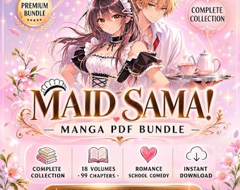 Maid Sama! Manga PDF Bundle | Complete Collection (Volumes + Chapters) | Romance School Comedy | Instant Download