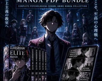 Classroom of the Elite Manga PDF Bundle | Psychological School Anime Collection (Digital Download)