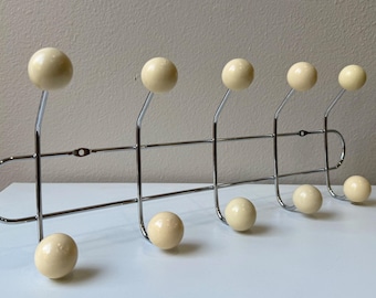 Gancho de pared de mediados de siglo - Perchero de metal - Organizador de entrada - Decoración minimalista moderna - Regalos - Organización - Arte de pared - Montaje en pared