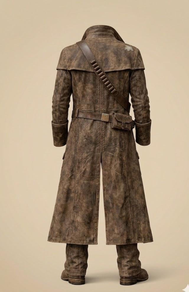 Sheriff Ranger Coat Fallout NCR Ranger Inspired Long Coat Set – Tactical Bandolier & Pants ...