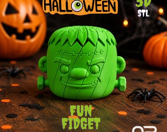 Halloween Frankenstein Twister Fidget Toy | Articulated 3D Print STL (Digital Download)
