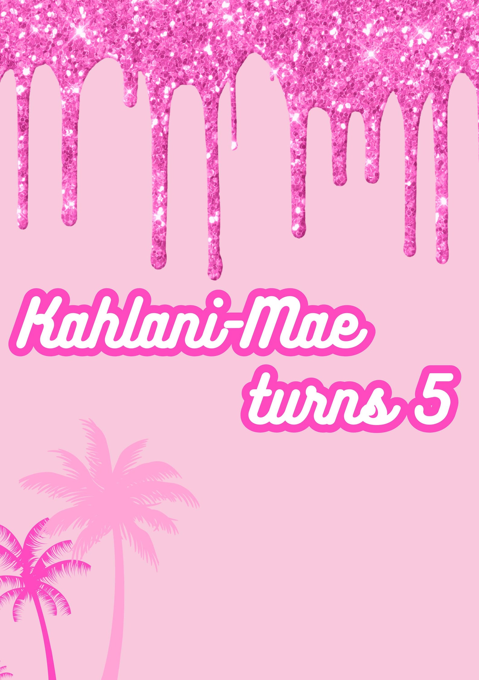 Barbie Party Sign Printable | Editable Canva Template | Pink Birthday ...