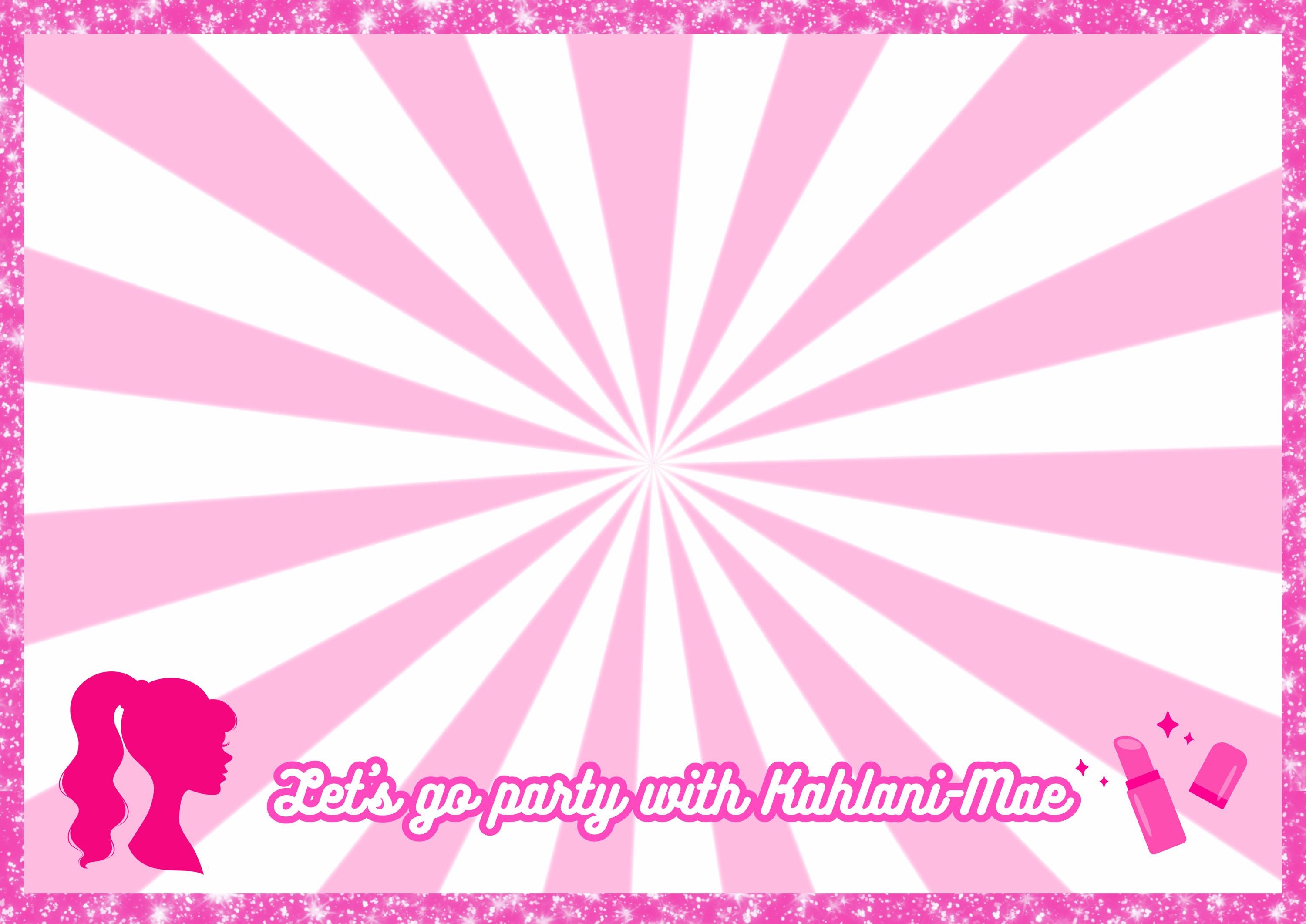 Barbie Party Sign Printable | Editable Canva Template | Pink Birthday ...