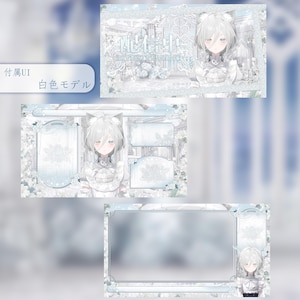 Fantasy VTuber Background | Angel Devil Garden Scene | Medieval Anime Room with UI Set | Romantic Stream Asset image 10