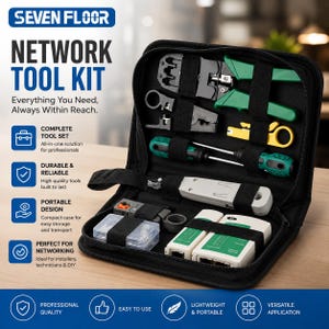 Network Repair Tool Kit – RJ45, RJ11, RJ12 LAN Cable Tester Crimping Set