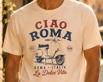 Ciao Roma-shirt | T-shirt Rome | T-shirt Vakantie Italië | La Dolce Vita-T-shirt