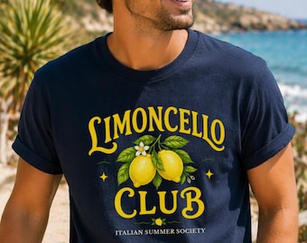 Clubshirt limoncello | T-shirt met citroenprint | Italiaans zomershirt