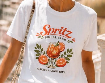Camiseta Spritz Social Club / Camiseta de verano italiana / Camiseta de cóctel Aperitivo