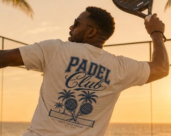 Padel Club Shirt, Vintage Padel T-shirt, Coastal Padel Tee, Padel Gift For Her, Retro Padel Graphic Tee, Padel Player Gift, Padel Lover tee