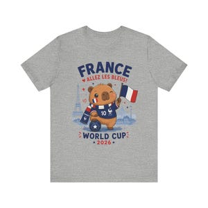 France World Cup 2026 Shirt, Allez Les Bleus Capybara Tee, France Football Gift, Les Bleus Fan Shirt, French Soccer Tee, Football Fan Gift image 13
