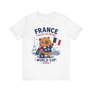 France World Cup 2026 Shirt, Allez Les Bleus Capybara Tee, France Football Gift, Les Bleus Fan Shirt, French Soccer Tee, Football Fan Gift image 10