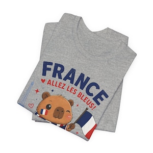 France World Cup 2026 Shirt, Allez Les Bleus Capybara Tee, France Football Gift, Les Bleus Fan Shirt, French Soccer Tee, Football Fan Gift image 8