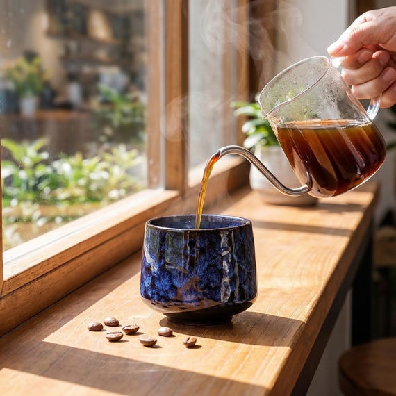 Handcrafted Reactive Glaze Ceramic Coffee Cup, 170ml Artisan Tea Mug, Rustic Home Decor Gift,170ml Artisan Drinkware, Unique Gift