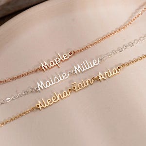 Pulsera con nombre personalizado, Pulsera con varios nombres, Pulsera madre e hija, Pulsera con nombre personalizado, Pulsera con nombre familiar, Regalos de Navidad para mamá