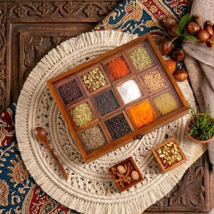 Vintage indian spice box - Etsy 日本