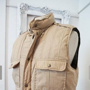 Field and Stream Down Insulated Hunting Fishing Vest / Vintage Camping Outdoor Clothing / Men Sz Large
