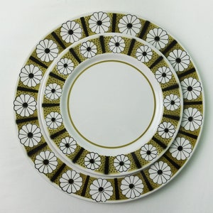 Dessert or Dinner Plate Rare Mikasa Mediterrania Bonneville Dinnerware / Vintage MCM Table Setting