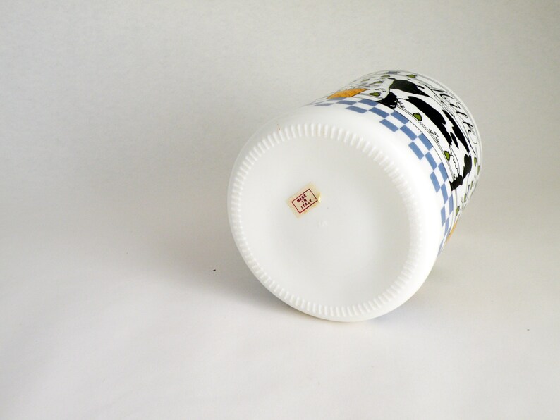 Large Milk Glass Jug From Lillian Vernon / Vintage 80s Country Etsy