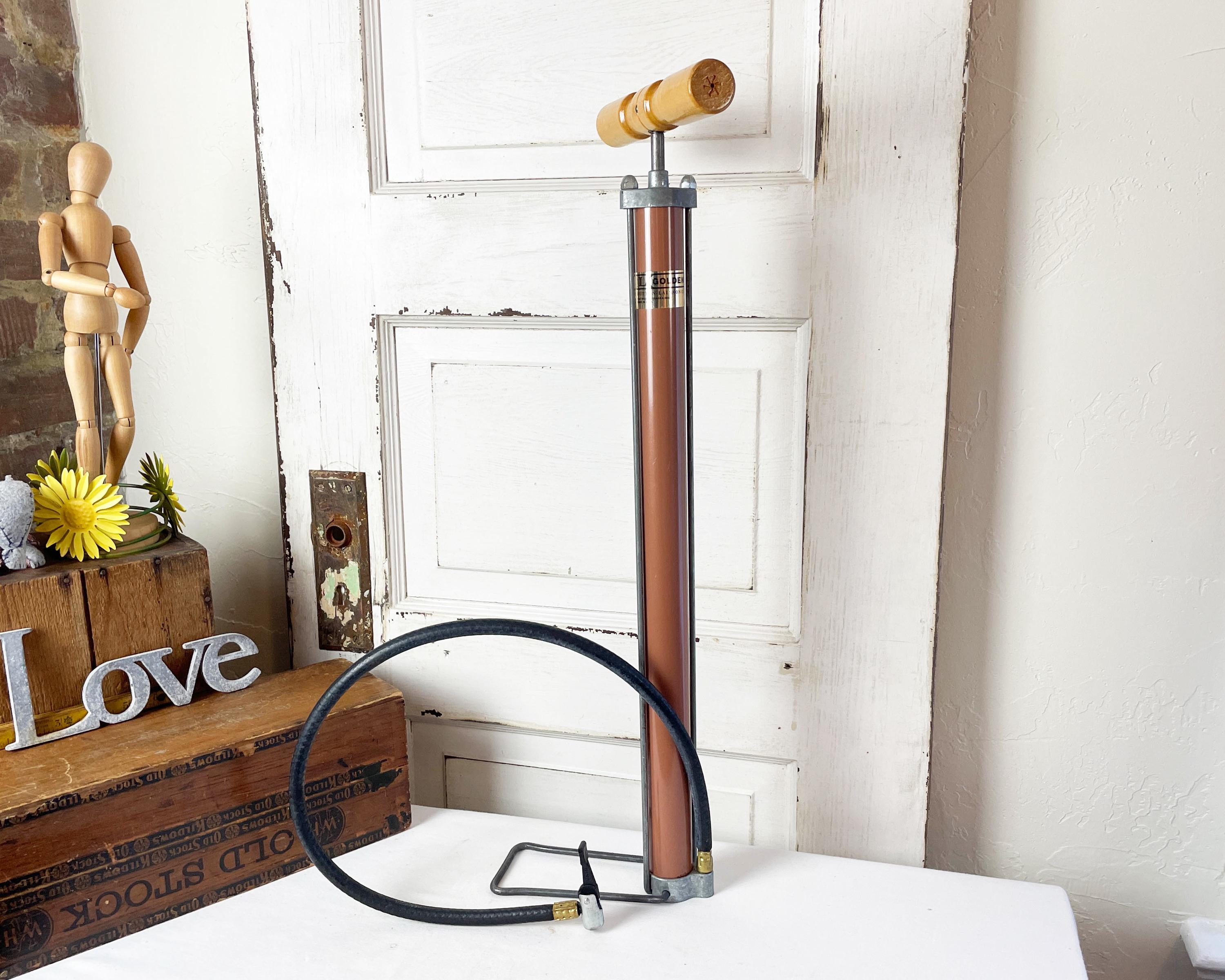 Ancienne pompe à vélo en aluminium NORDIA vintage old bike pump