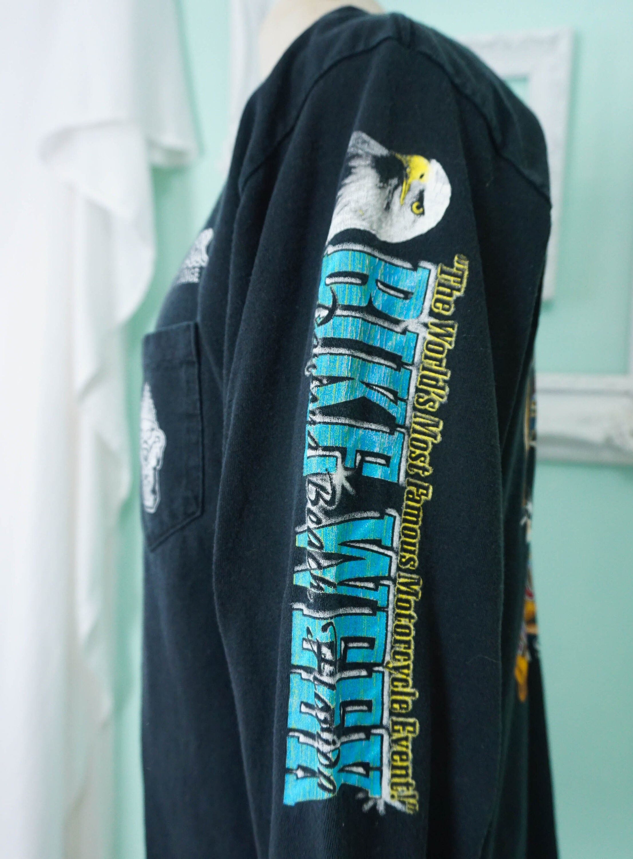 Long Sleeve 1999 Bike Week Biker T Shirt / Vintage Daytona Beach