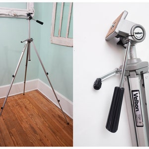 Vintage Velbon TGK-3 Tripod / Photography Camera Video Equipment / Cinema Photo Prop