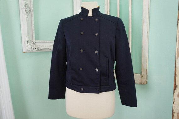 Barry Bricken Military Style Cropped Jacket / Vin… - image 2