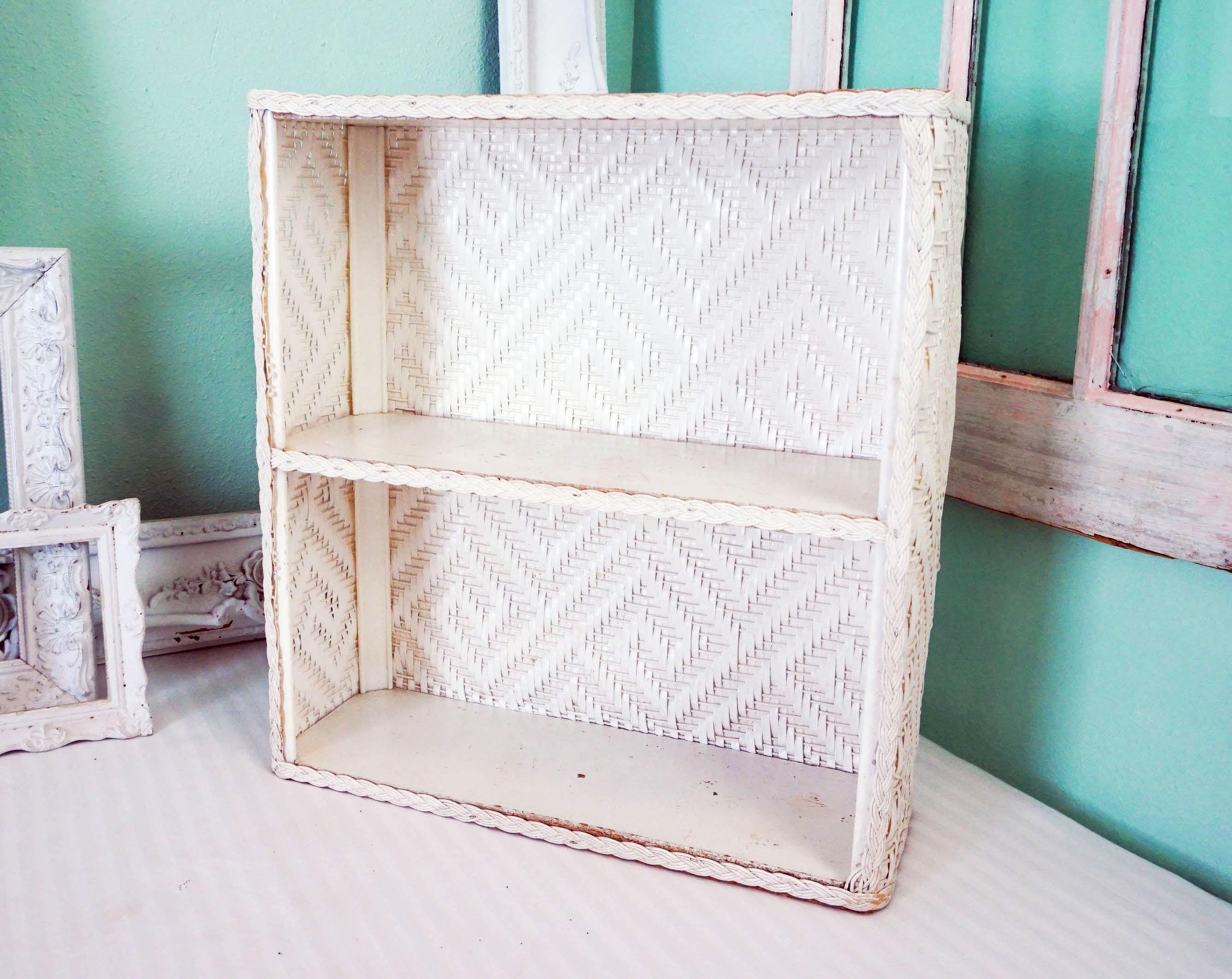 Shabby Chic Clothes Rail Cream Bathroom Wicker Cabinet