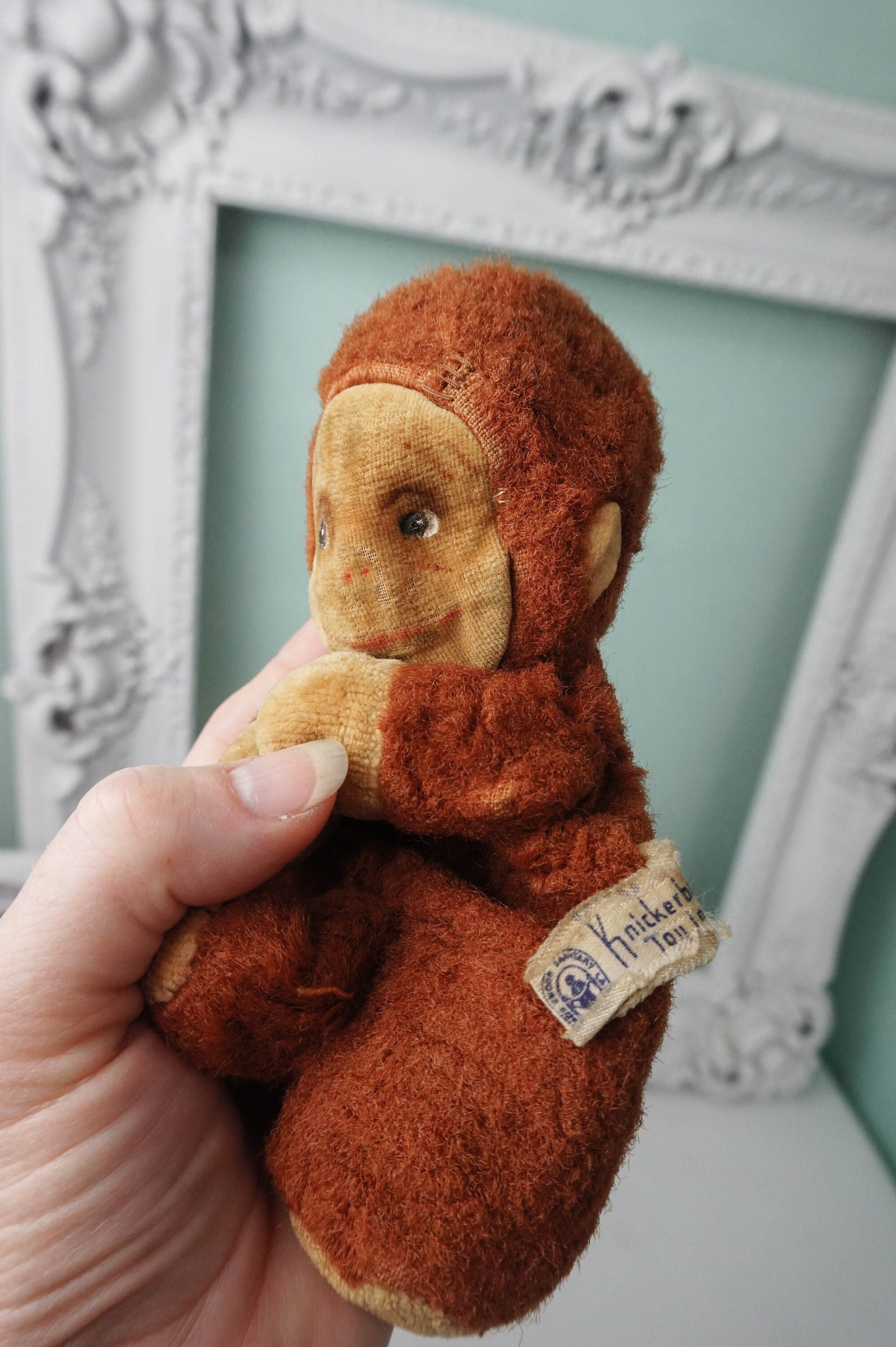 Knickerbocker Toys Monkey Kuddles / Rare Antique Plush Toy