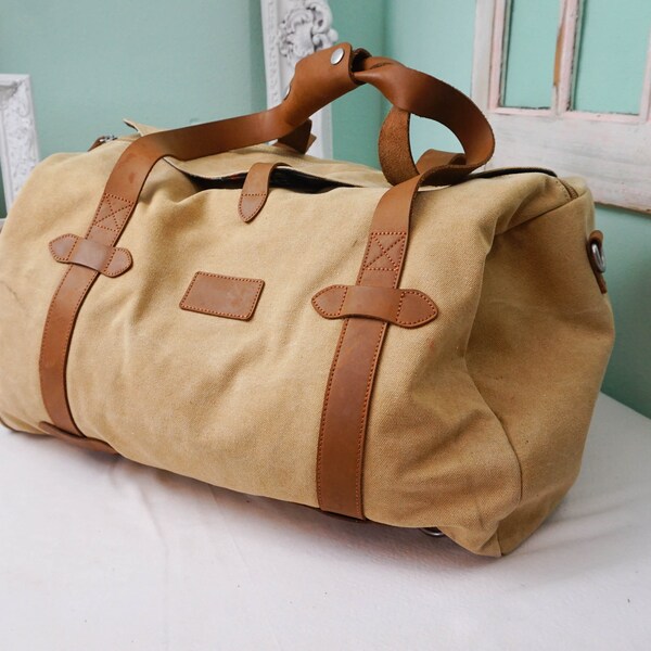 Canvas Duffel Bag Etsy