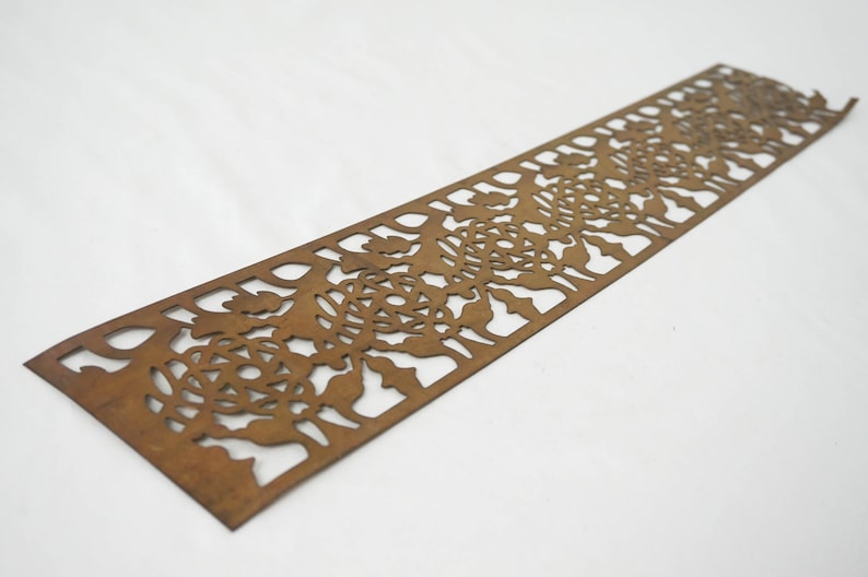 4inch Wide Decorative Brass Banding / Pierced Metal Fencing Etsy