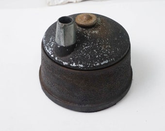 Draftsmans Pencil Sharpener / Vintage Retro Office / Gray Metal Office Equipment Artists Tool