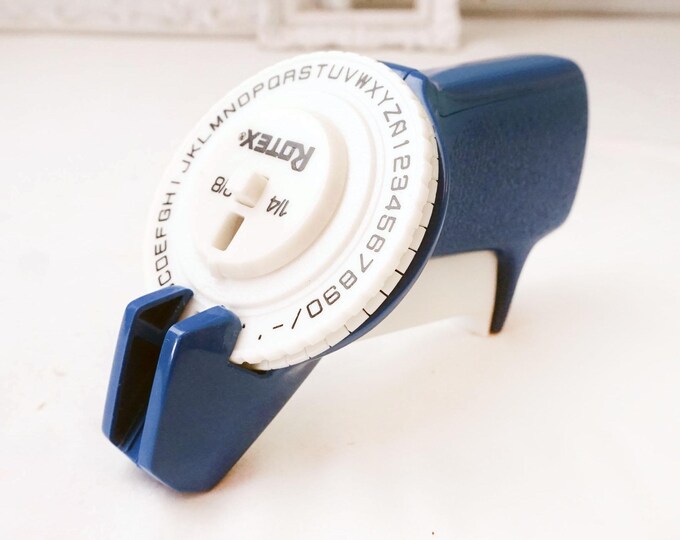 Small Rotex Label Maker With Tape / Vintage Retro Printing Tool / Mod ...
