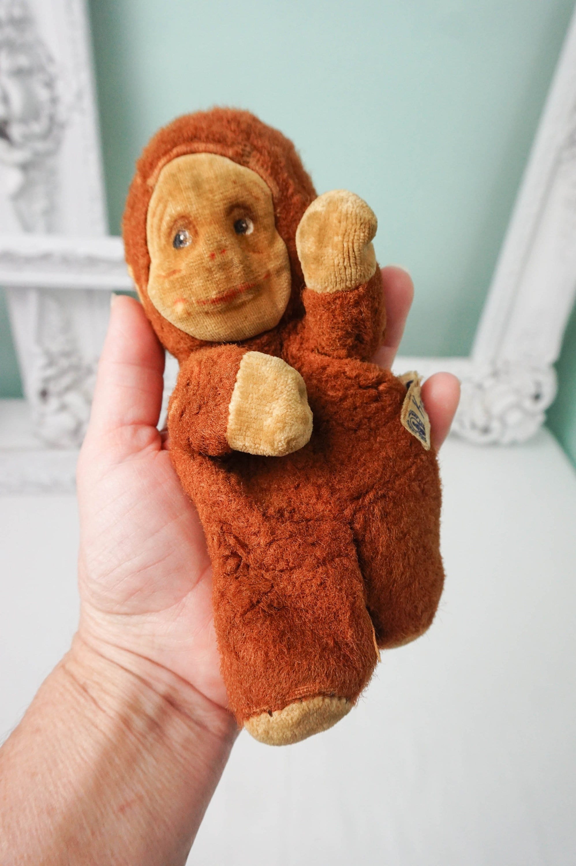 Knickerbocker Toys Monkey Kuddles / Rare Antique Plush Toy