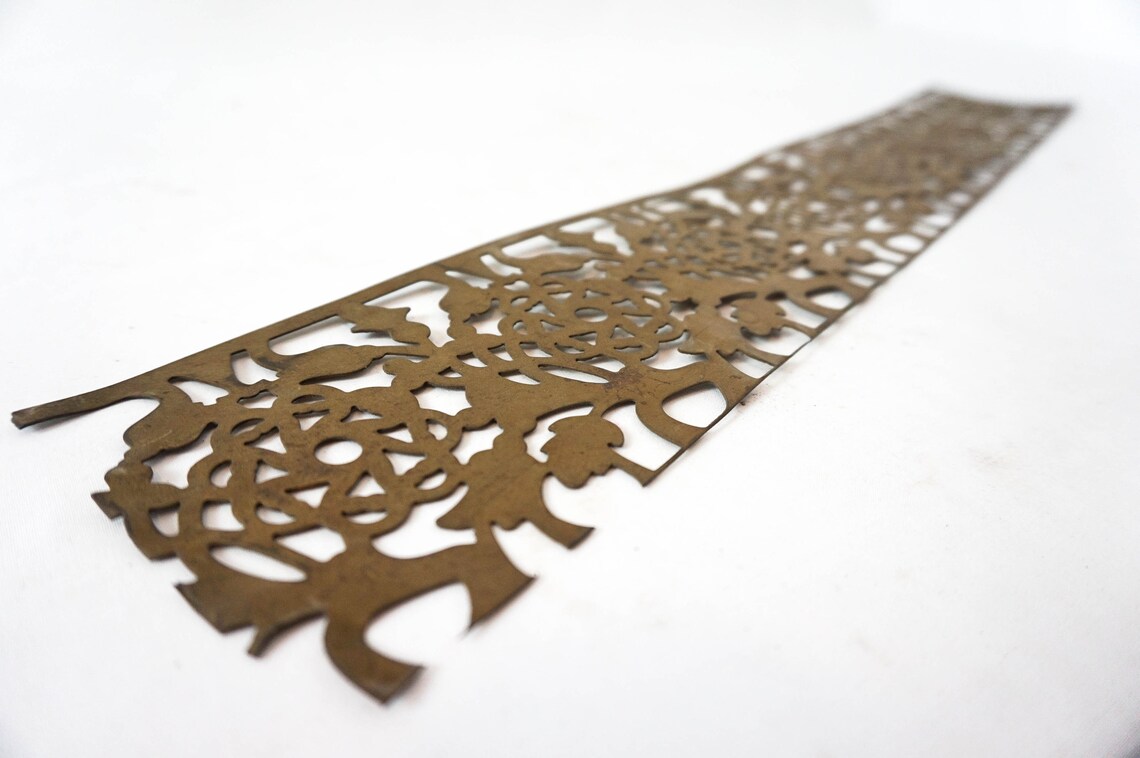 4inch Wide Decorative Brass Banding / Pierced Metal Fencing Etsy