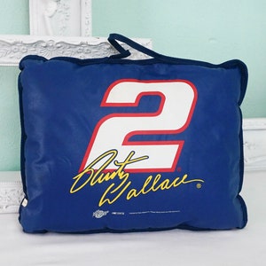 Rusty Wallace #2 Stadium Cushion / Vintage NASCAR Miller Lite / Auto Racing Souvenir Memorabilia Gift