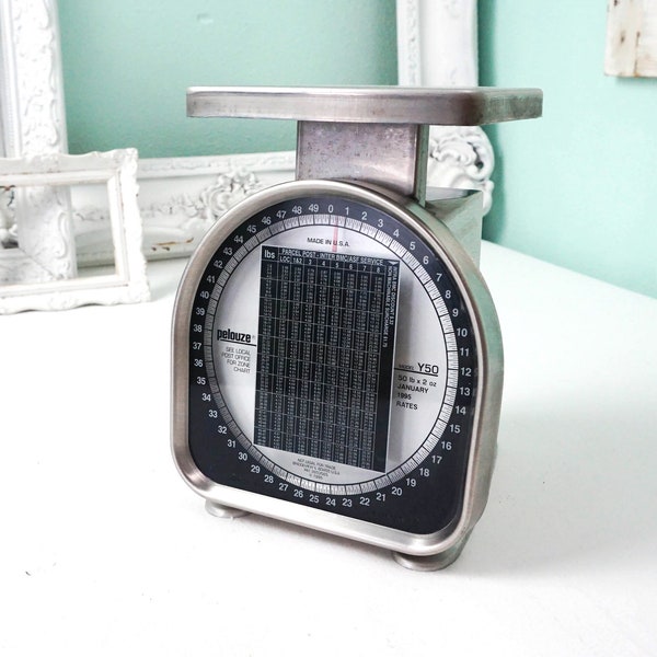 Pelouze Y50 Postage or Food Scale / Vintage Gadget Shipping Equipment