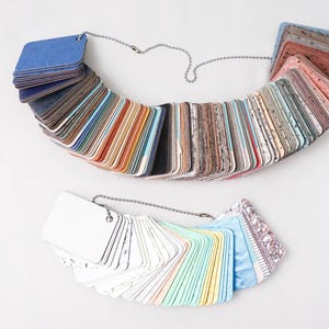 Choose a Sample Set of Laminate from 1990s / Small Pieces for Craft Projects / Metallic Colorful Wood and Stone Look Collection