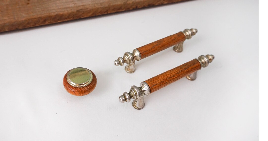 CHOOSE Pair of 3 or 4 Drawer or Cabinet Handles or Single Knob With ...