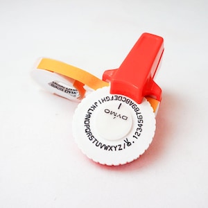 Small Astro Label Maker with Tape / Vintage Retro Printing Tool / Mod Small Scrapbooking Craft Equipment Dymo Label Printer