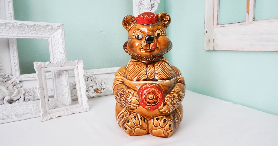 Bear Cookie Jar Vintage