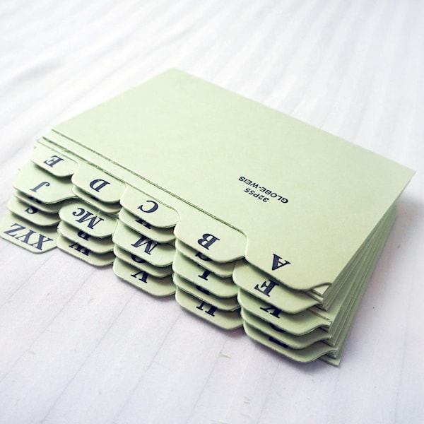 Alphabet File Dividers - Etsy