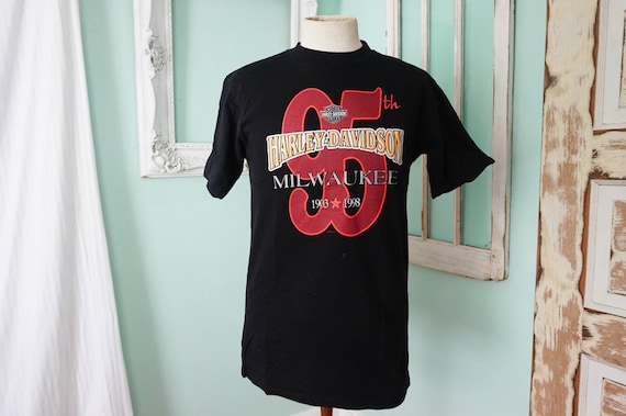 Harley Davidson Milwaukee WI Wisconsin Biker T Shirt / 95th