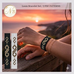Loom Stitch Beading | Infinity Bracelet Pattern | Eternity PDF Beading Tutorial (Digital Download)