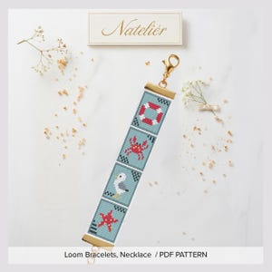 Summer Theme Loom Stitch Bracelet Pattern | PDF Beading Tutorial (Digital Download)